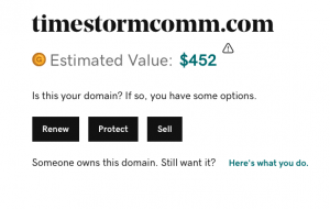 timestormcomm domain value